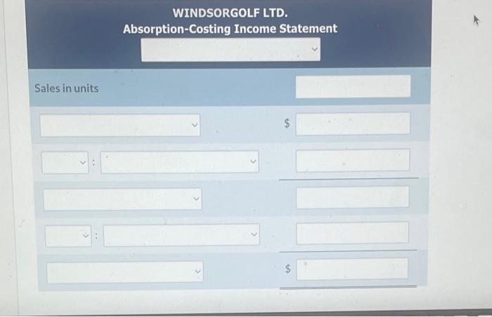 company manufactured 30,600 packs (its normal volume) and sold 28,500 packs. The