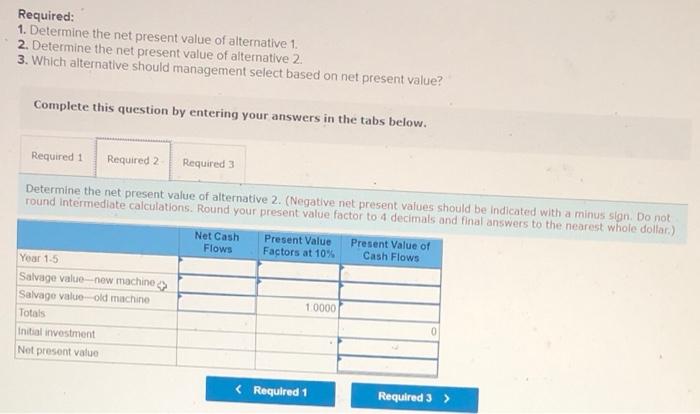 machine and have it overhauled. This requires an initial Investment of $153,000