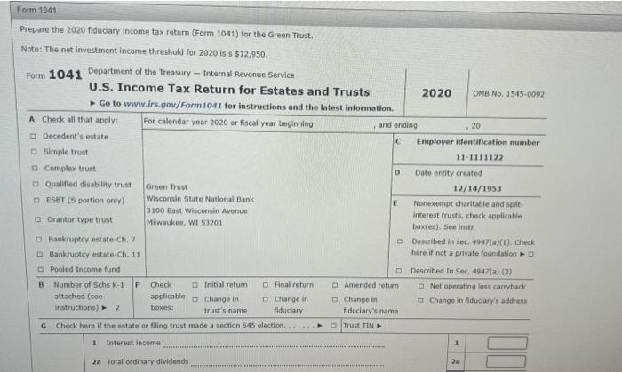 addition, determine the amount and character of the income and expense items