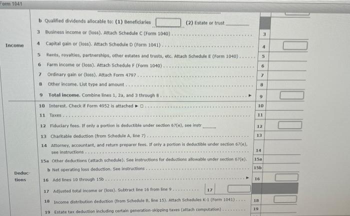 that each beneficiary must report for the year, and prepare a Schedule