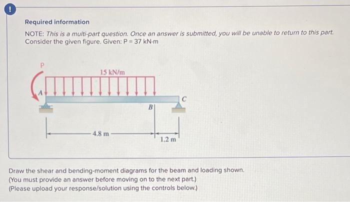 Required information NOTE: This is a multi-part question. Once an answer is