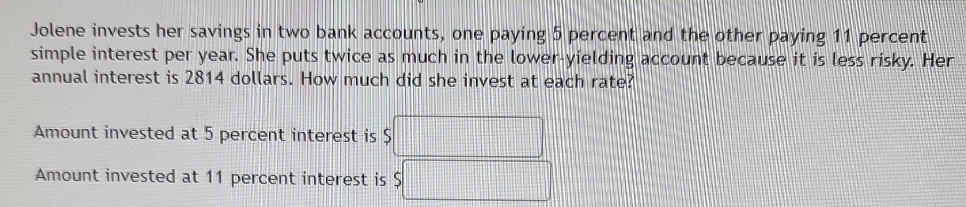 20% acid, the second contains 40% and the third contains 85 %.