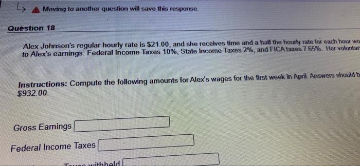 Taxes 10%, State Income Taxes 2%, and FCA 150% in Instructions: Compute