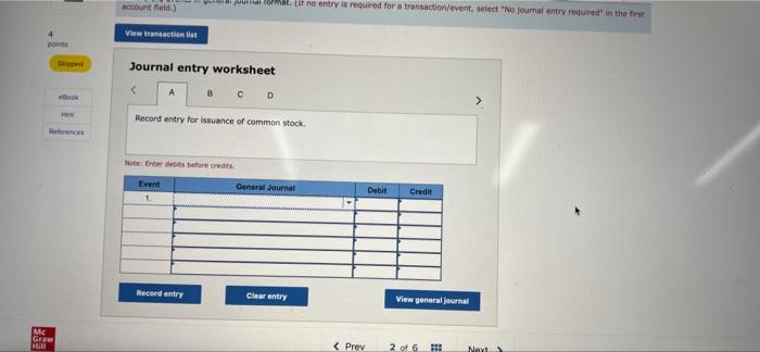 merchandising business in Year 1. The business experienced the following events during