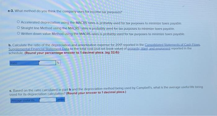 the following questions: Required: a-1. Find the discussion of Property, Plant, and