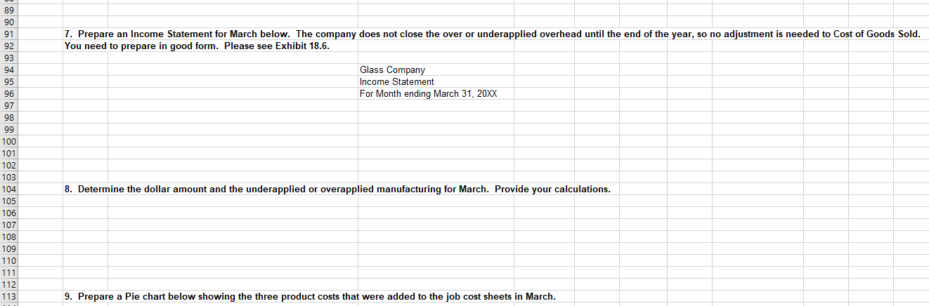57) 12 13 2. Labor Information for March: 01234567 1 Part 1: