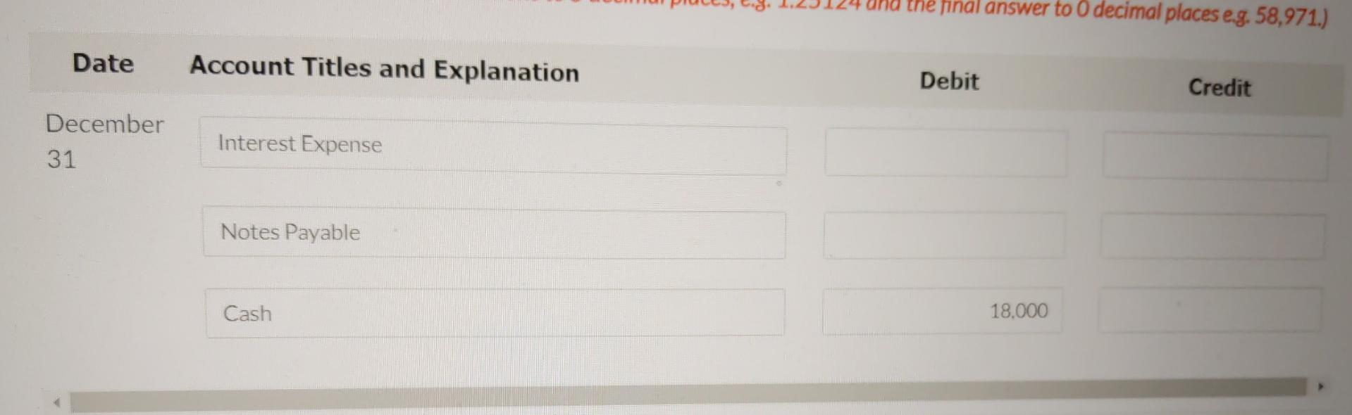 is 10% and Camden is to pay $18,000 instalments at the end