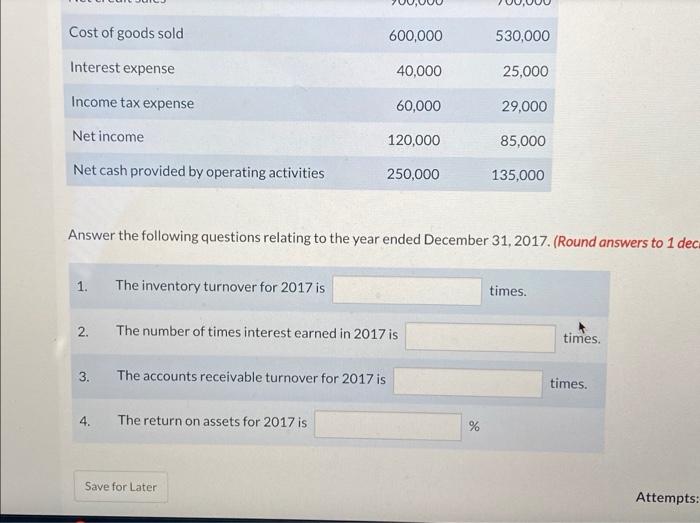 Barcelona Company for t below: 2017 2016 Accounts receivable (net) $ 175,000