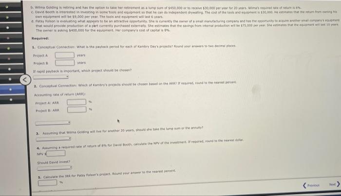 of Return For discount factors use Exhibit 128.1 and Exhibit 128.2. All