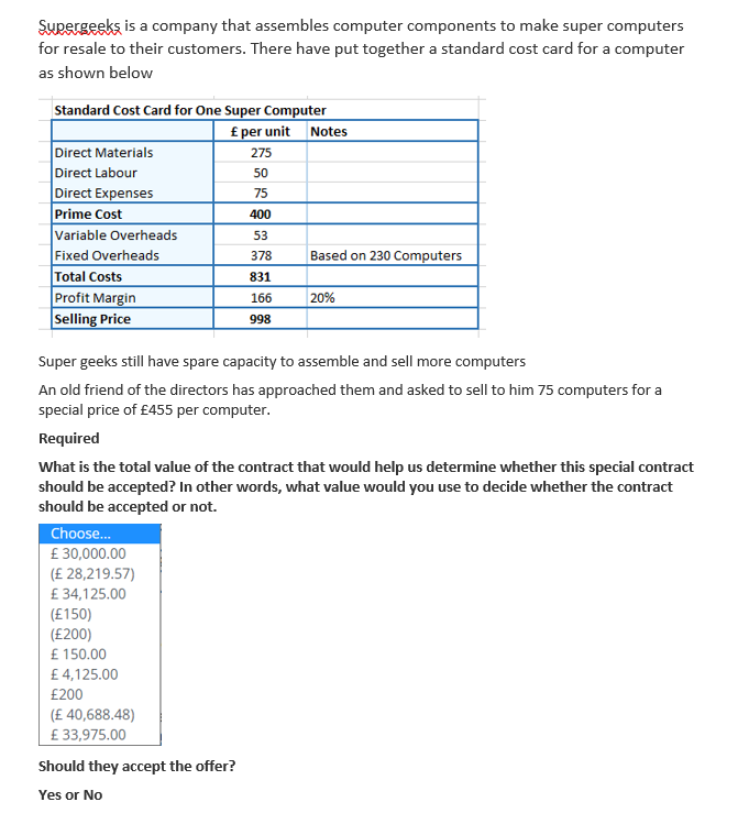 Supergeeks is a company that assembles computer components to make super computers