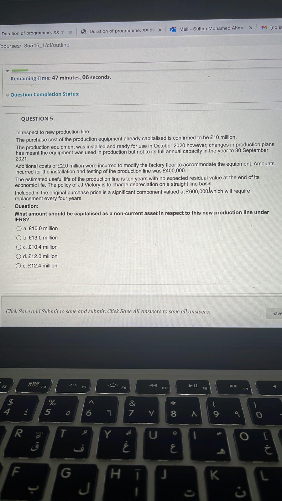 as an intangible asset is incorrect under IFRS as the item does