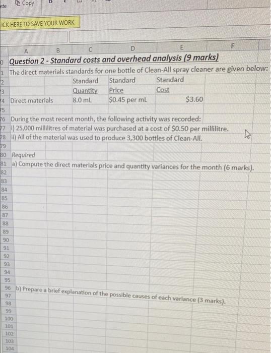 ste Copy ICK HERE TO SAVE YOUR WORK A B D E