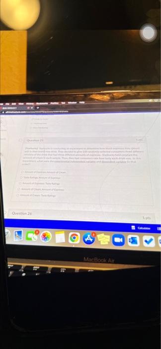 Question 26 MacBook Air 1pts Catuliter