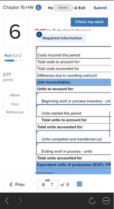 added at the beginning of the Forming process. Conversion costs are added