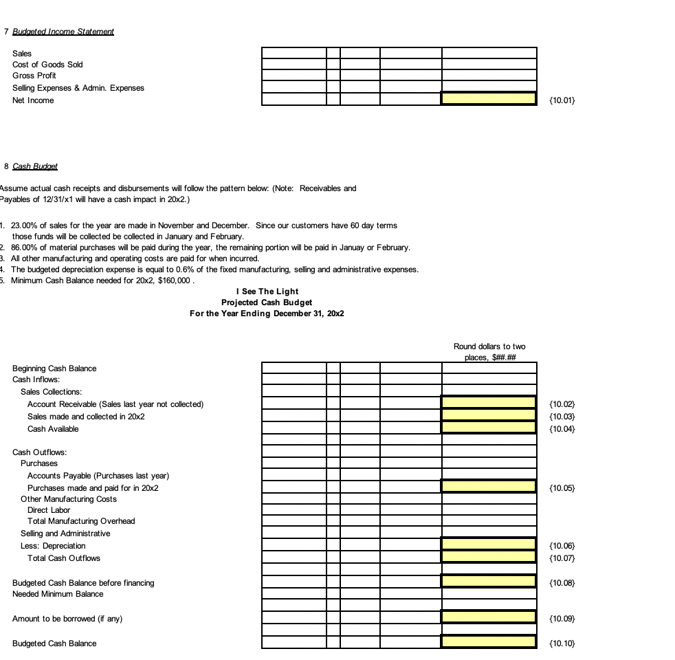 Costs are expected to increase by 5.00%. 3. Variable Overhead is expected