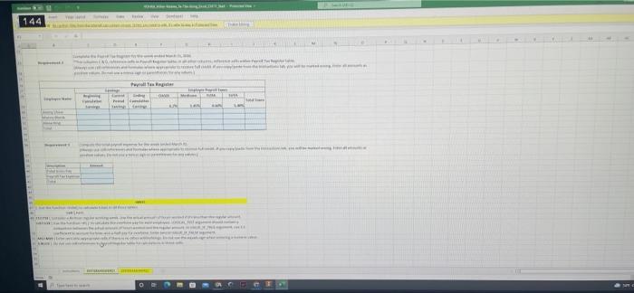 tabs, you will enter all anders on the second and the third