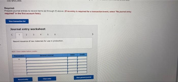 Firing. Information relating to the company's operations in March follows: a. Raw