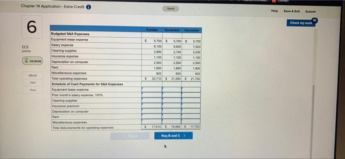 my work 12.5 points 02:30:56 The budget director for Vernon Cleaning Services