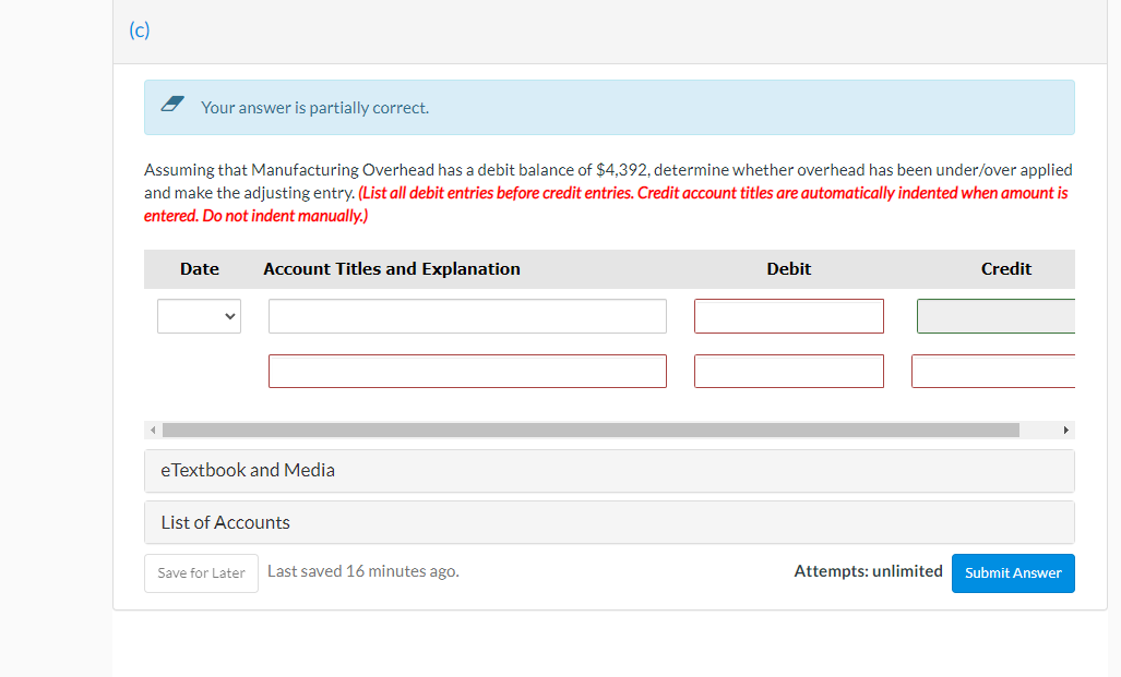 to produce these parts, the following events occurred during December. Raw materials