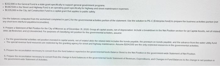 for net posmon (which will include the beginning balance of al fund