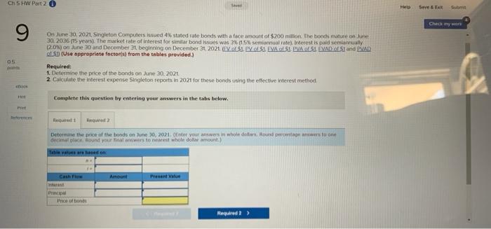 Ch 5 HW Part 26 05 9 Help Save & Ext Sub