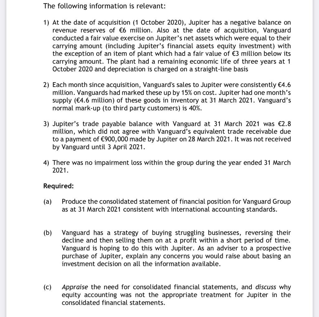 acquired 75% of Jupiter Ltd's equity shares by means of share exchange