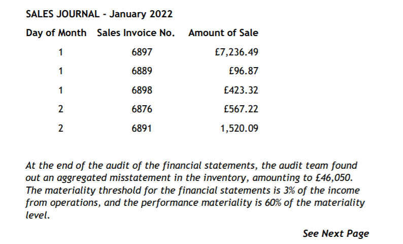 the last five years and based on the previous audit results, internal