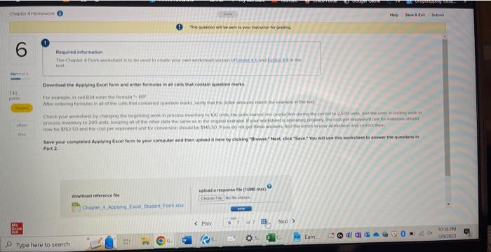 Chapter 4 Homework 6 This question will be sent to your instructor