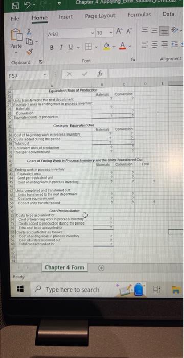 used to create your own worksheet version of Lab 45 and Exbib