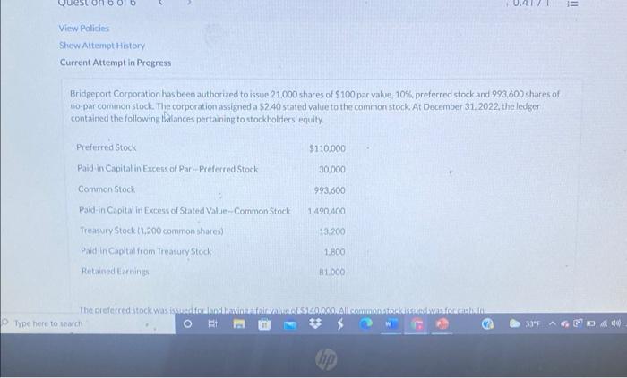 !! View Policies Show Attempt History Current Attempt in Progress Bridgeport Corporation