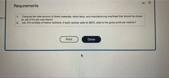 for Job 310) Labor time records show the following employees (direct labor