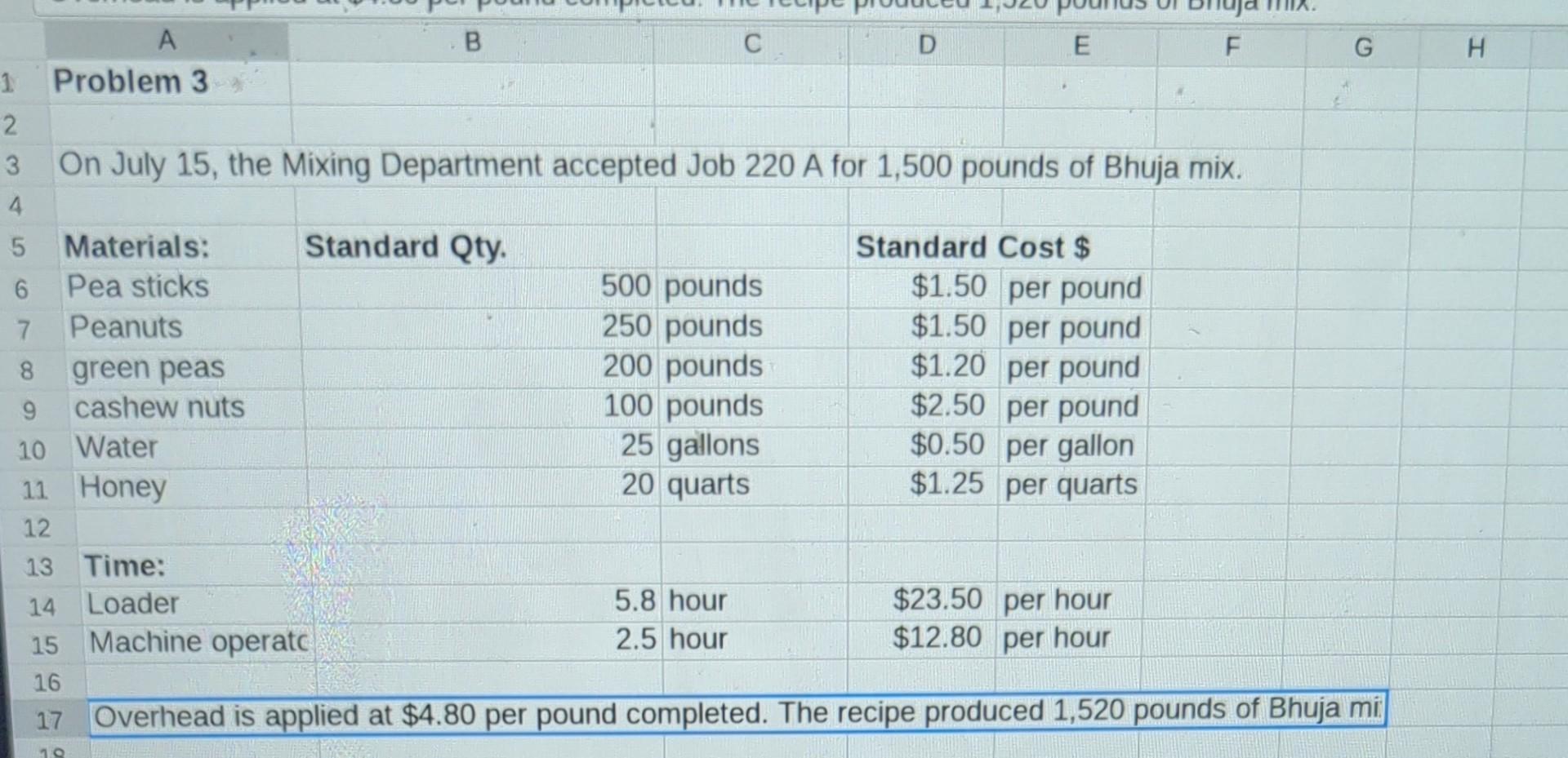 A B C D E F G H 1 Problem 3 On