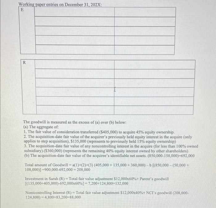 On January 1, 202X, Pacer Corporation paid $125,000 cash for 15% of