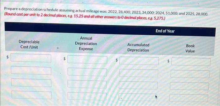 Over its 4-year useful life, the bus is expected to be driven