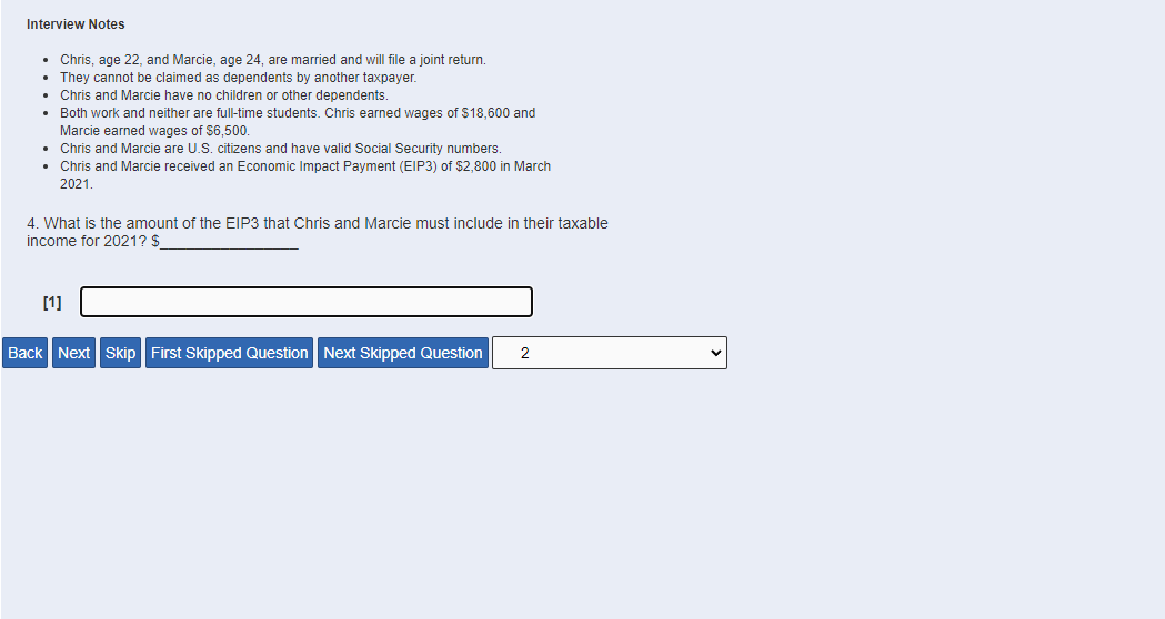 Interview Notes Chris, age 22, and Marcie, age 24, are married and