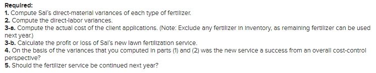 points 03:19:04 eBook References Sal Amato operates a residential landscaping business in