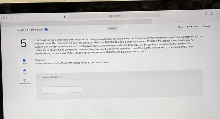 about blank + Packet 3 & 4 Homework 5 Help Save &