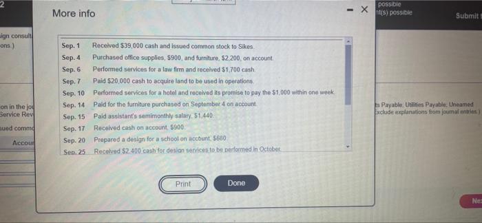 2018. During the first month of operations, the business completed the following