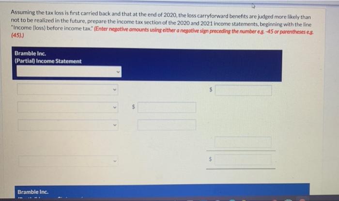 2020 (303,000) 30 % 2021 226,000 30 % -/1 E The tax