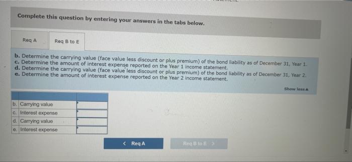Using the straight-line method show how bonds issued at a discount affect