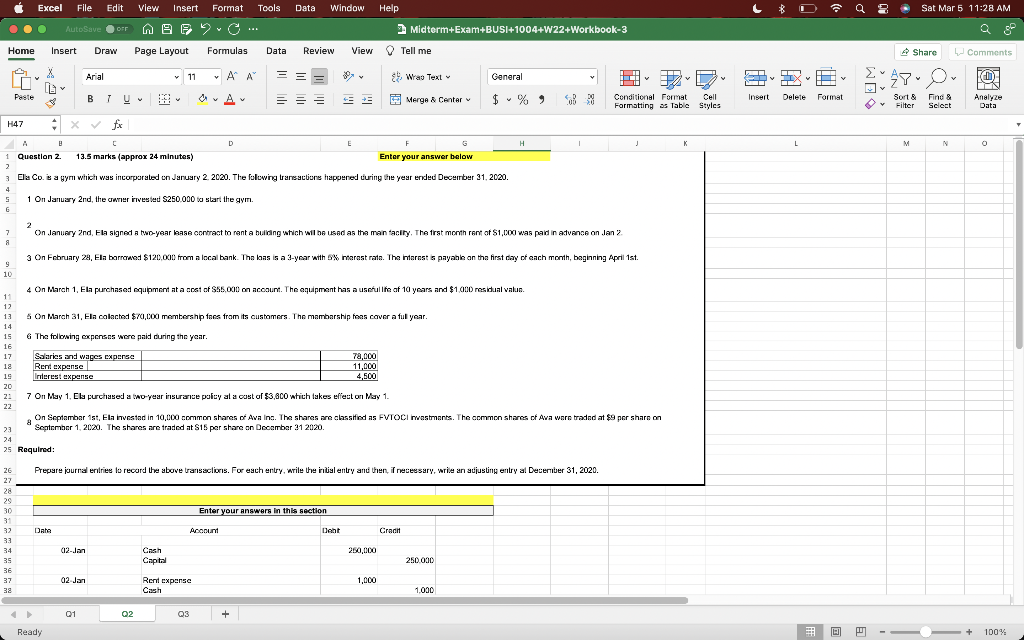 Excel File Edit View Insert Format Tools Data Window Help AutoSave OFF