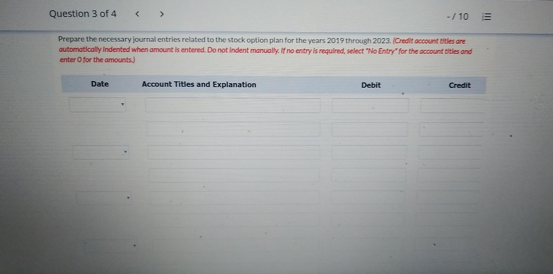 granted 9,600 options to key executives. Each option allows the executive to