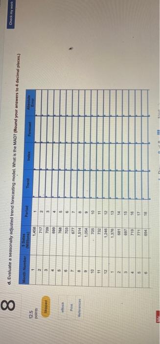 LO18-5, LO18-7) The following data report total, monthly U.S. book-store sales in