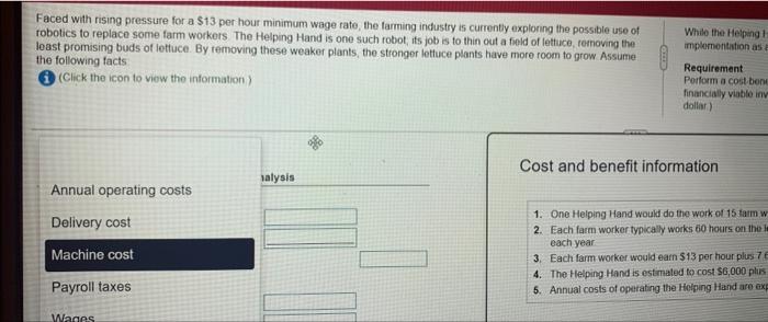 the r ine towing facts ooh to grow A Cost-Benefit Analysis Expected