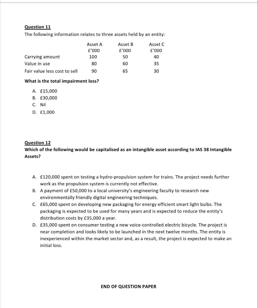 2.5 marks, a total of 25 marks. Question 3 Which of the