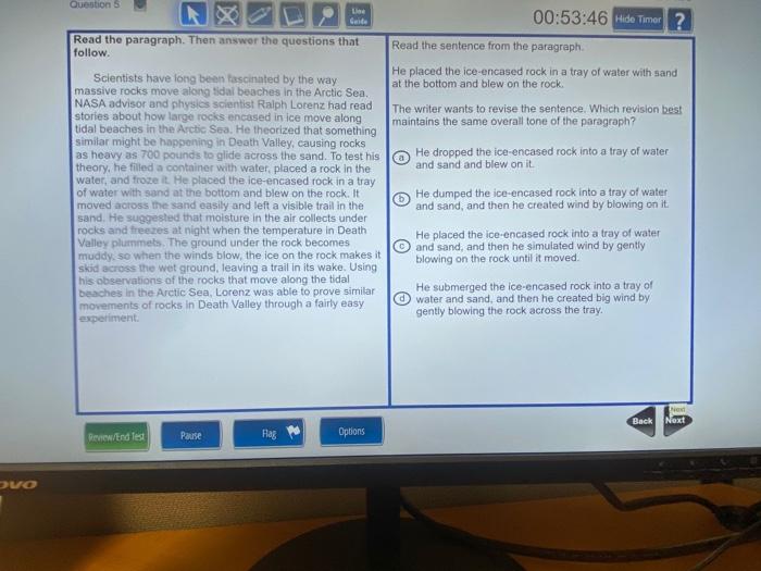 Question 5 Line Geide Read the paragraph. Then answer the questions that