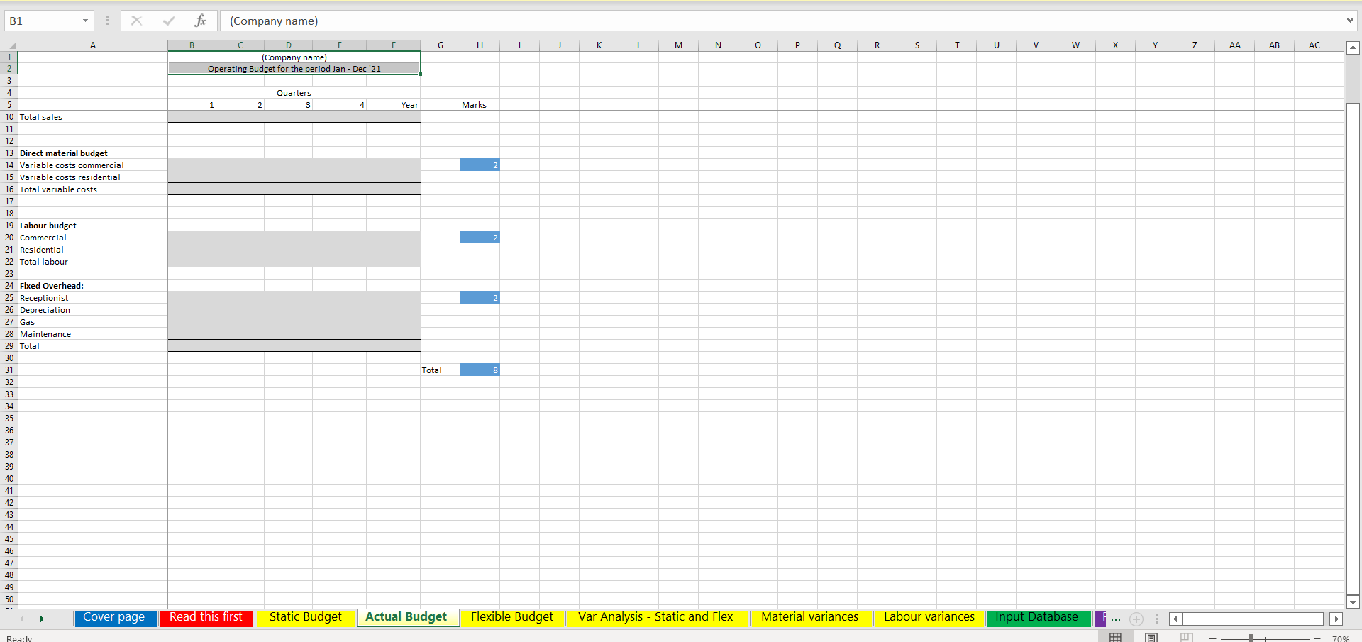 quarter to the next. In terms of expenses, the main expense for