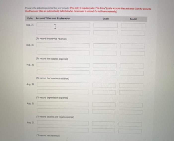after adjustment for Blossom Company at the end of its fiscal year.