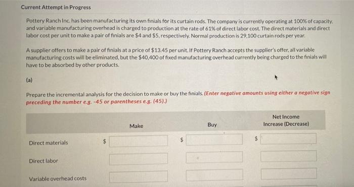 Current Attempt in Progress Pottery Ranch Inc. has been manufacturing its own