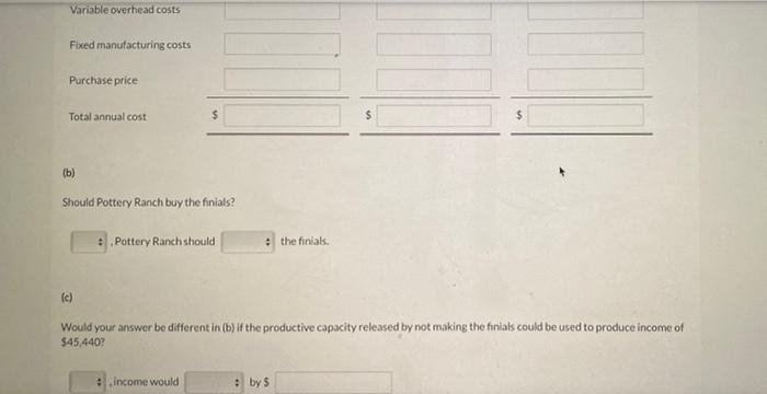 finials for its curtain rods. The company is currently operating at 100%
